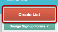 Setting Up a New List in MailChimp